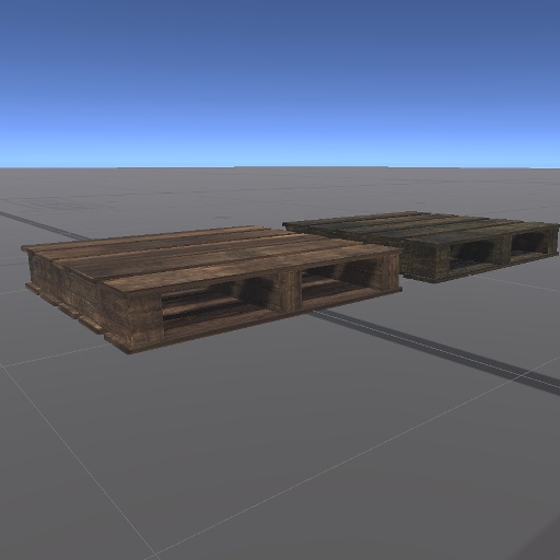 【3D屋外小物】ウッドパレット【VRChat向け】