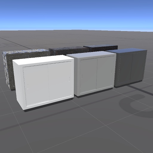 【3D内装】オフィスの収納庫( +廃墟用 )【VRChat向け】