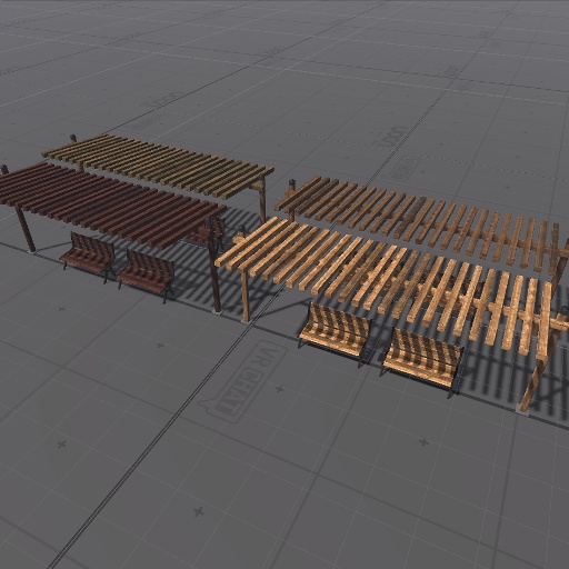 【3D屋外小物】公園の意味ねぇだろっていうサンシェイド【VRChat向け】