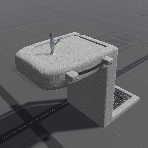 【3D屋外小物】公園の水飲み場【VRChat向けかは怪しい】