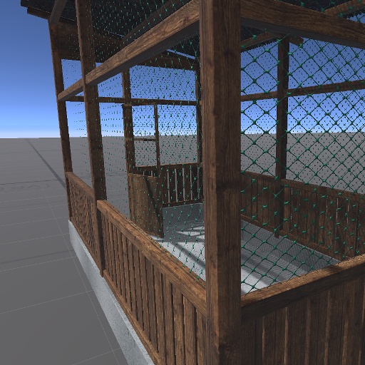 【3D屋外小物】ウサギ小屋【VRChat向け】