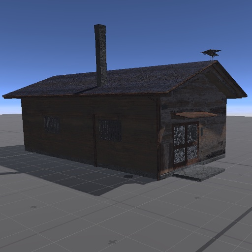 【無料】平屋(ボロボロ)【VRChat向け】