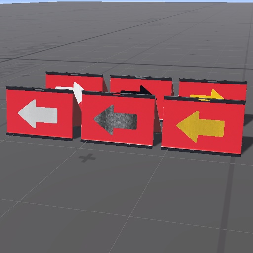 【無料】矢印板【VRChat向け】