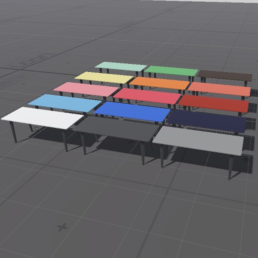 【無料】ちょっとざらざらしたダイニングテーブル【VRChat向け】