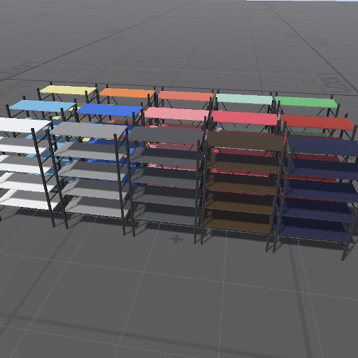 【無料】5段ラック【VRChat向け】