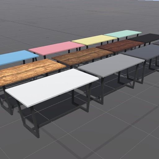 【無料】会議室の幅広テーブル【VRChat向け】