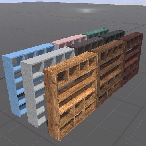 【無料】オープンラックその２(H=2m)【VRChat向け】