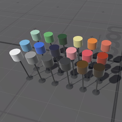 【無料】ちょっとざらざらしたフロアライト【VRChat向け】
