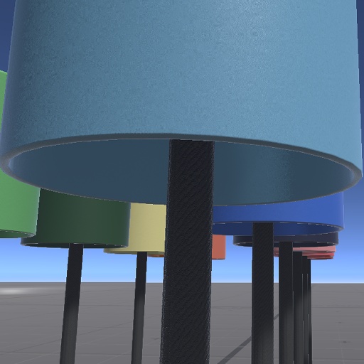 【無料】ちょっとざらざらしたフロアライト【VRChat向け】