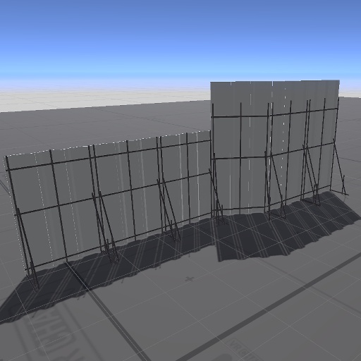 【無料】工事現場の仮囲い【VRChat向け】