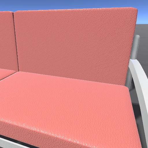 【無料】パステルレザーソファー【VRChat向け】