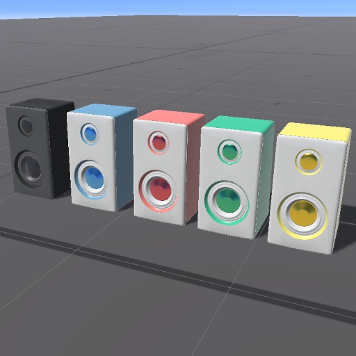 【無料】カラフルスピーカー【VRChat向け】