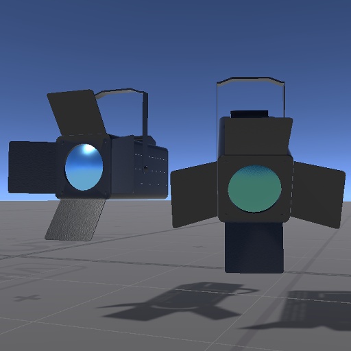 【無料】吊り下げスポットライト(中)【VRChat向け】