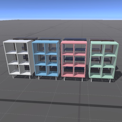 【無料】2x3オープンラック【VRChat向け】