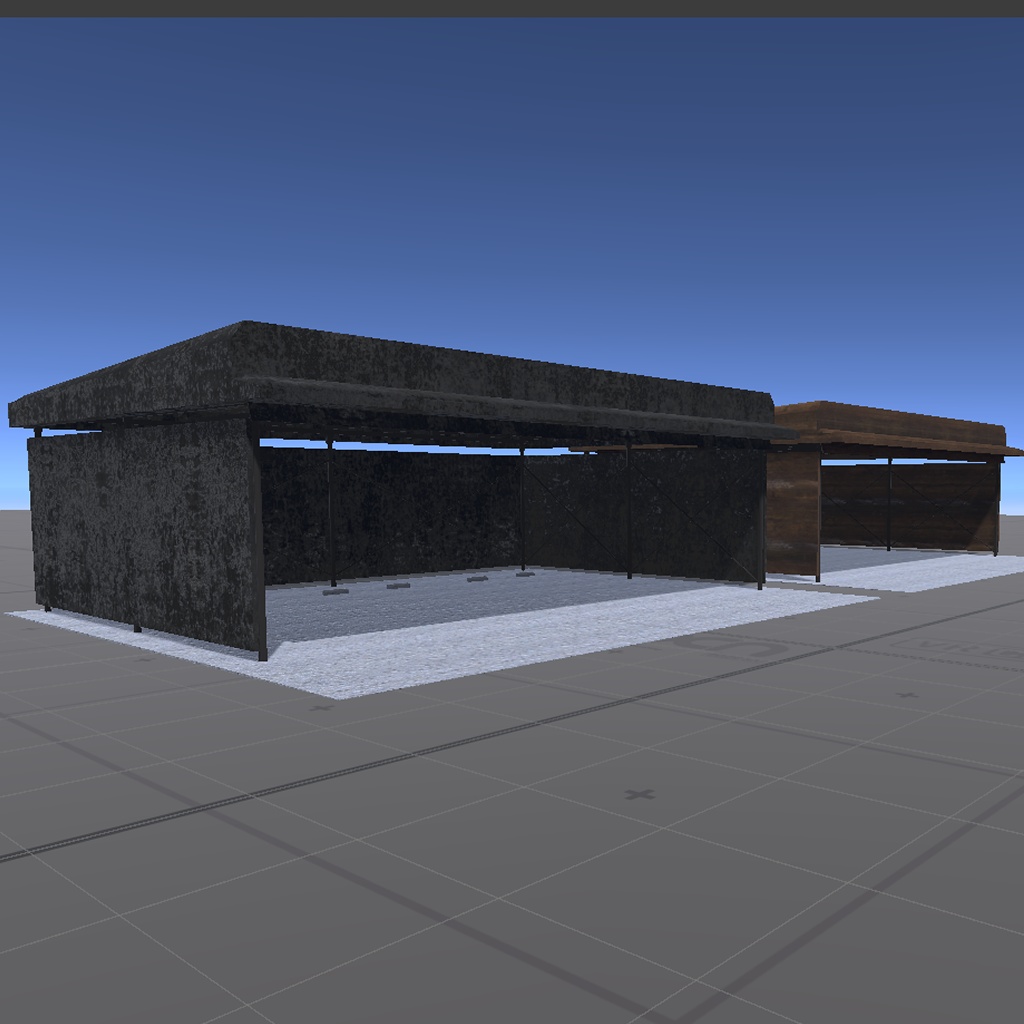 【無料】ガレージ(大)【VRChat向け】