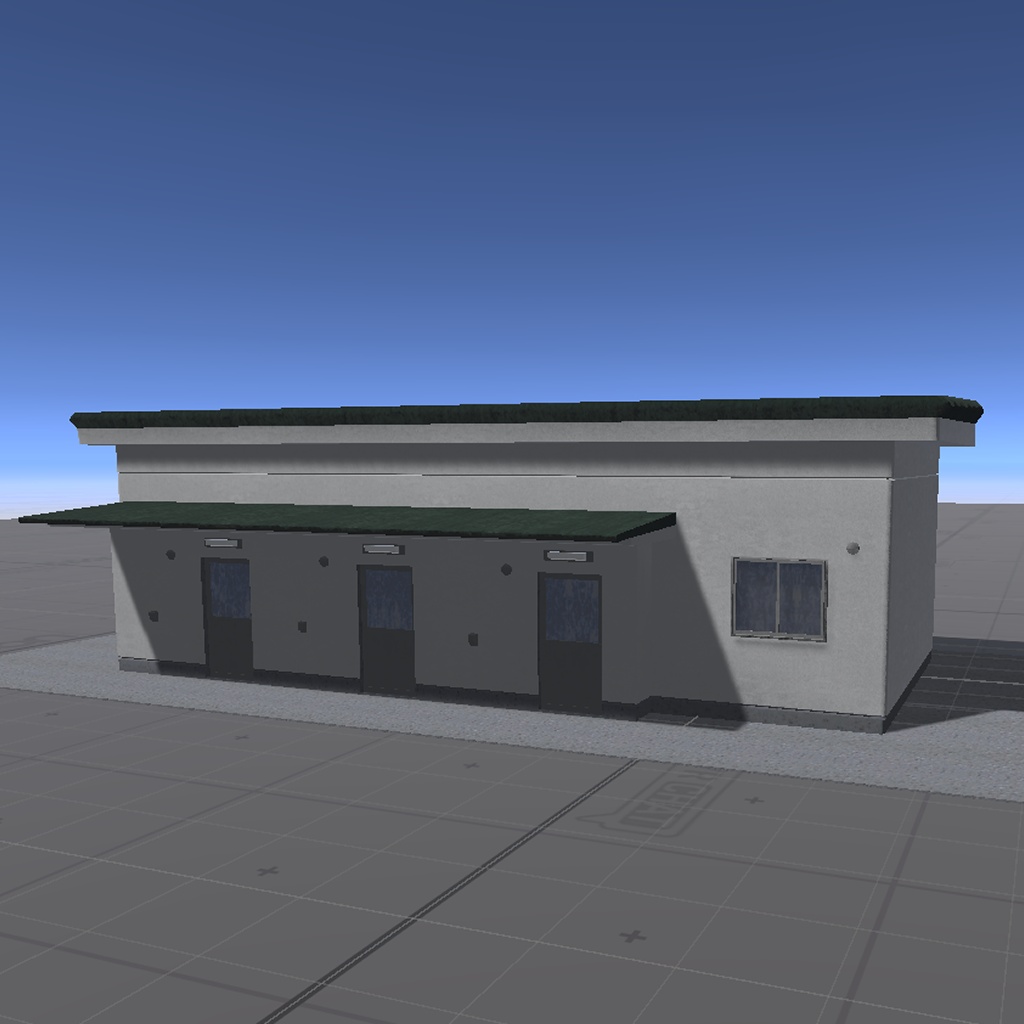 【無料】背景建物01【VRChat向け】