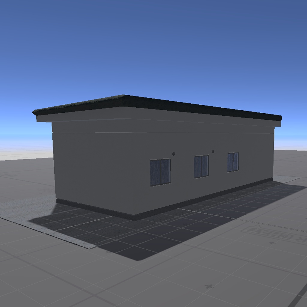 【無料】背景建物01【VRChat向け】