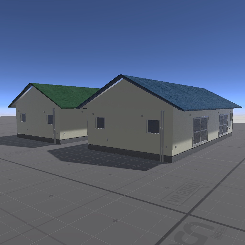 【無料】背景建物02【VRChat向け】