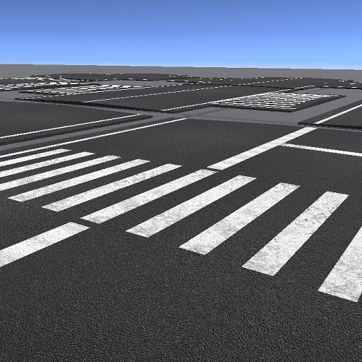 【無料】第3種第3級or4級っぽい道路セット(直線形のみ)【VRChat向け】