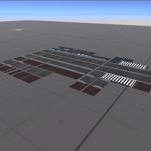 【無料】歩道セット(直線形のみ)【VRChat向け】