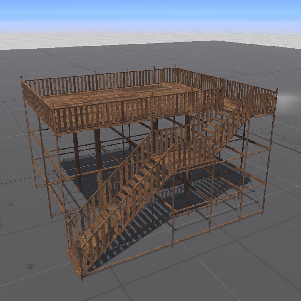 【無料】展望台(ウッドデッキ?)【VRChat向け】