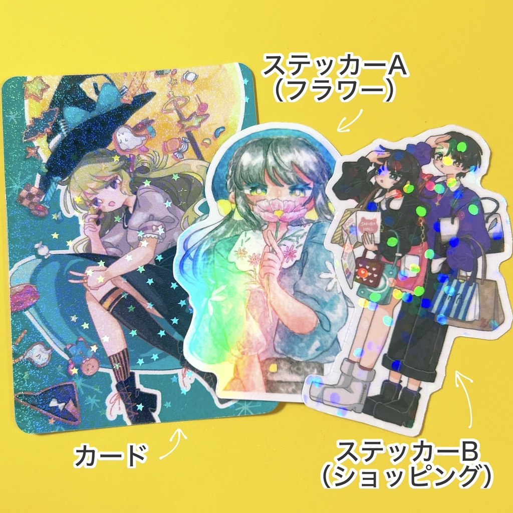 オリジナルステッカー&カードセット