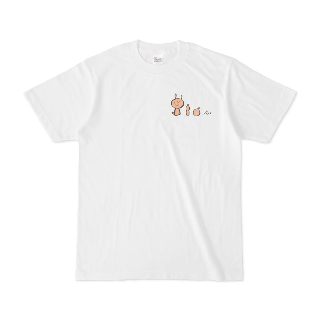 R.NパピコポイントプリントTシャツ/ホワイト