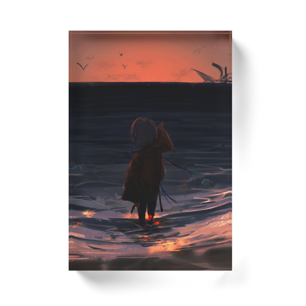 理芽アクリルブロック『舂く』