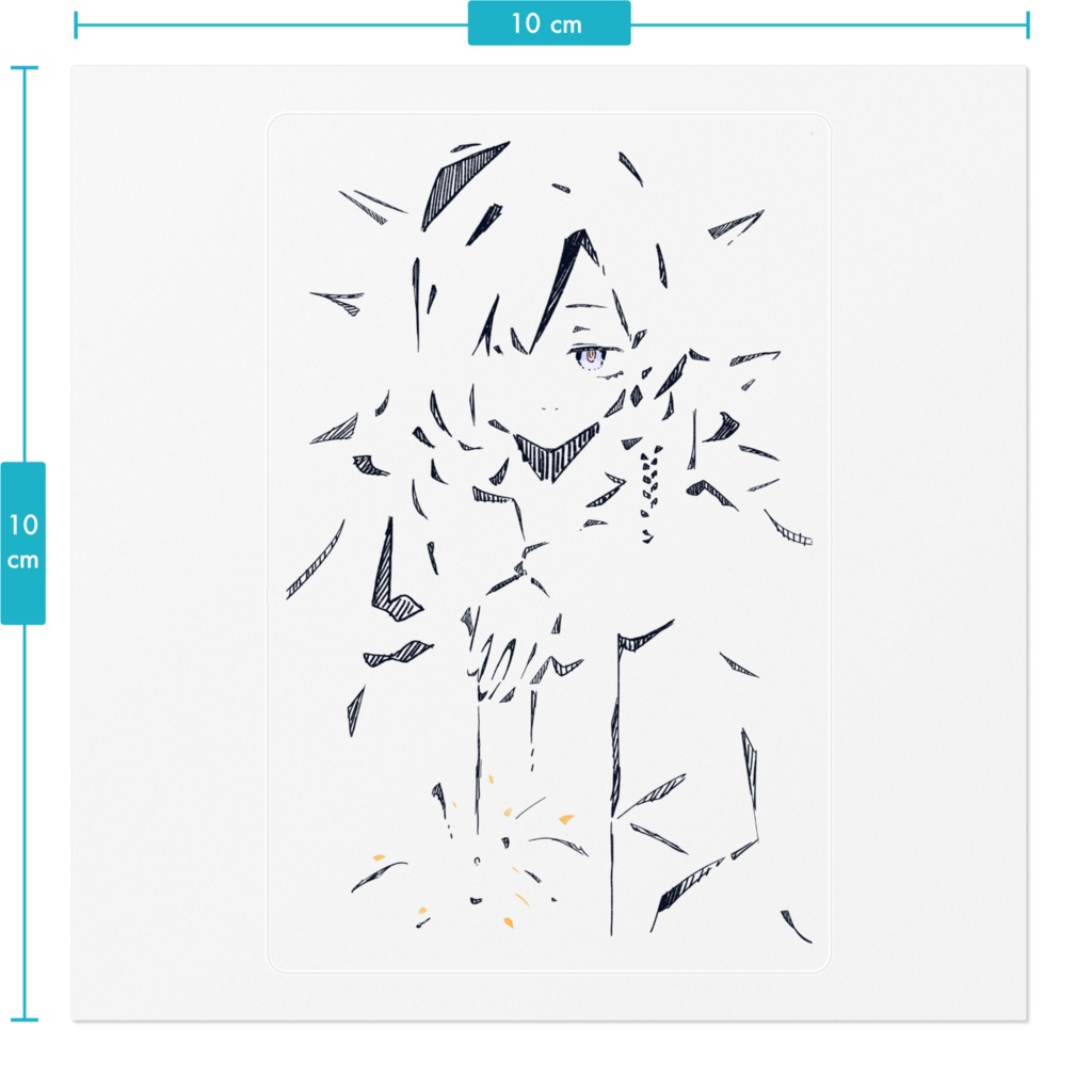 透過夏ステッカー【透過】
