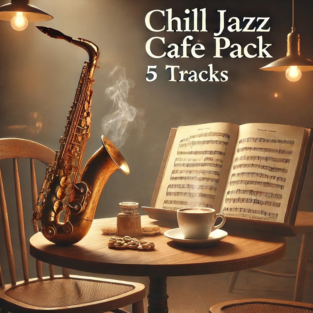 物思いにふける時のジャズBGMセット(5曲収録)『Chill Jazz Café BGM Pack - 5 Tracks 🎶』