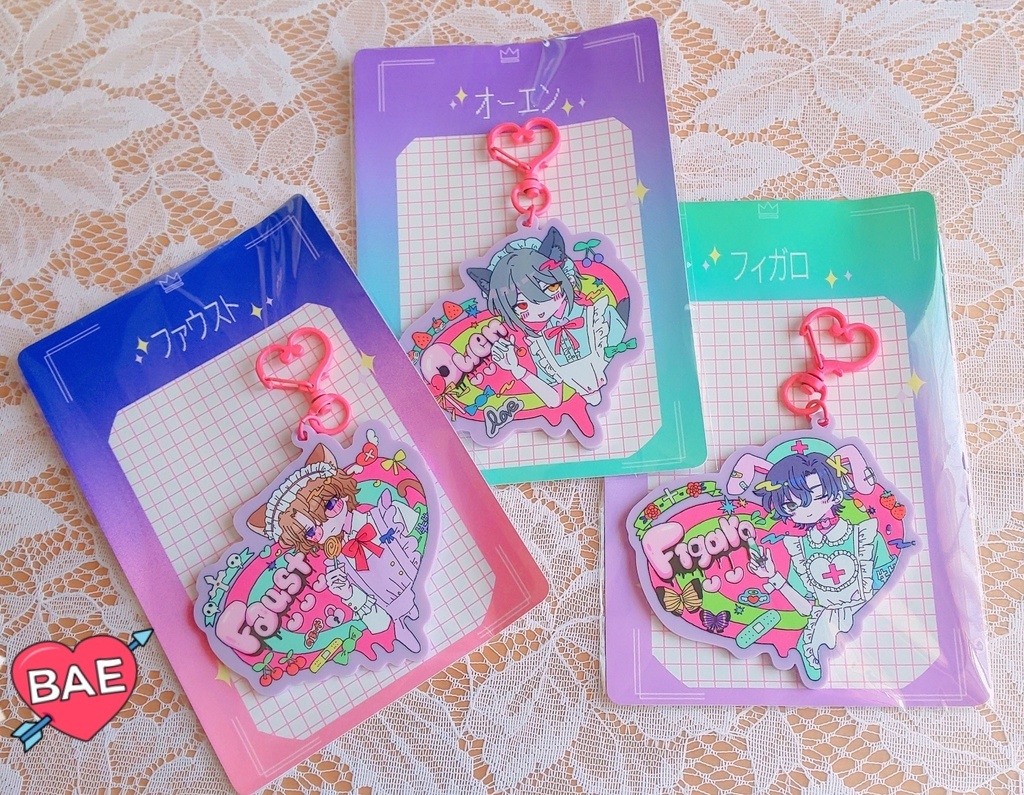 まほメイドのアクキー&チェキセット