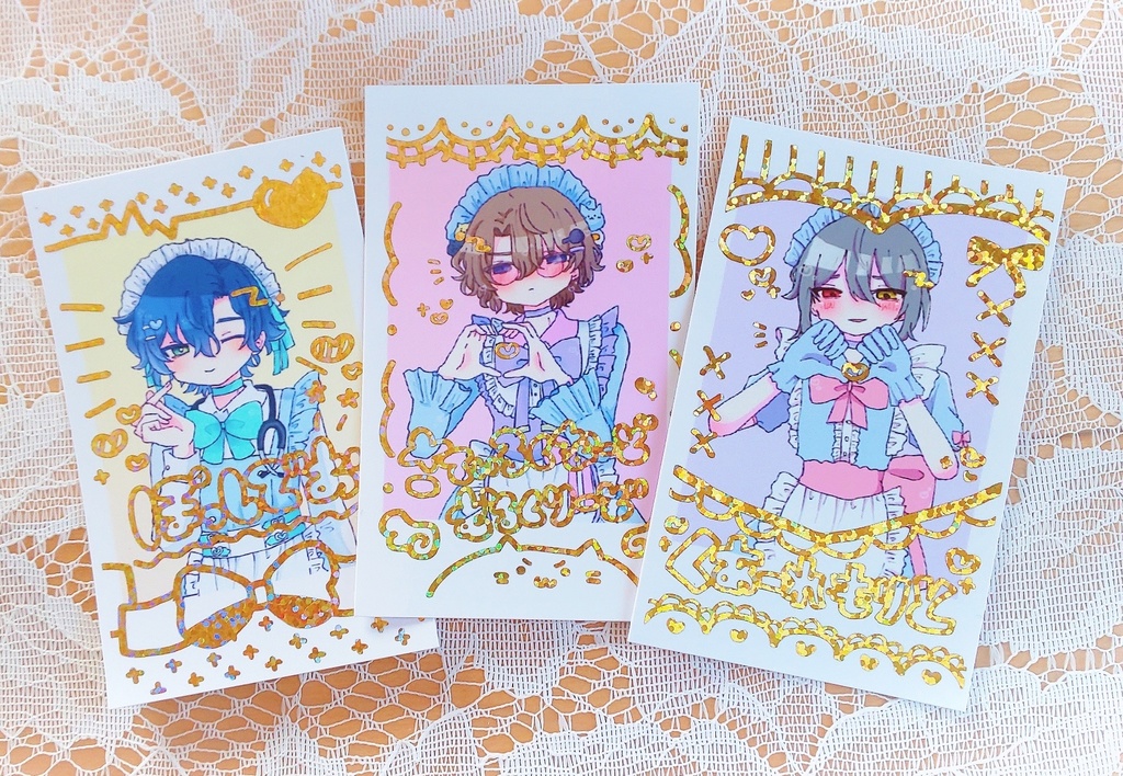 まほメイドのアクキー&チェキセット