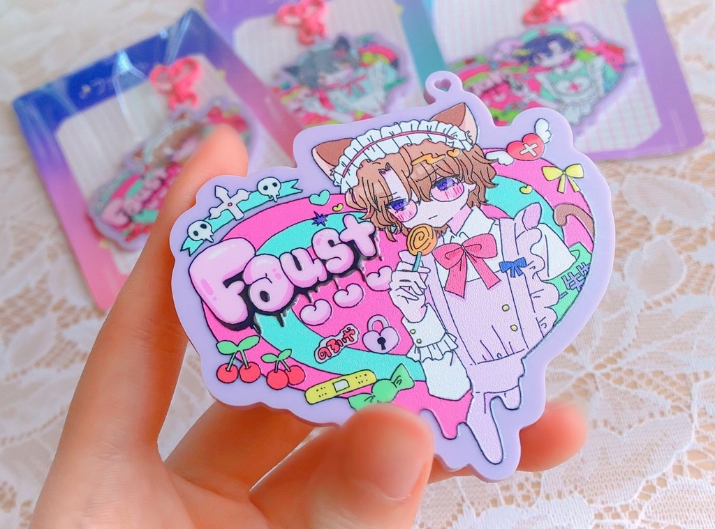 まほメイドのアクキー&チェキセット