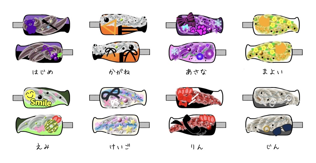 【 TKO100オンリー 】高生宅🐤牛乳瓶ヘアークリップ