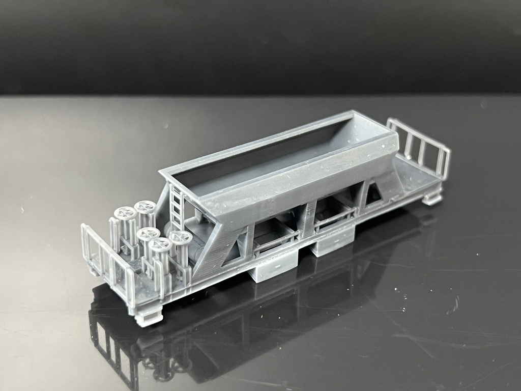 改良版(Nゲージ)RhB スイス レーティッシュ鉄道 砂利運搬ホッパー貨車Fadイメージ車両