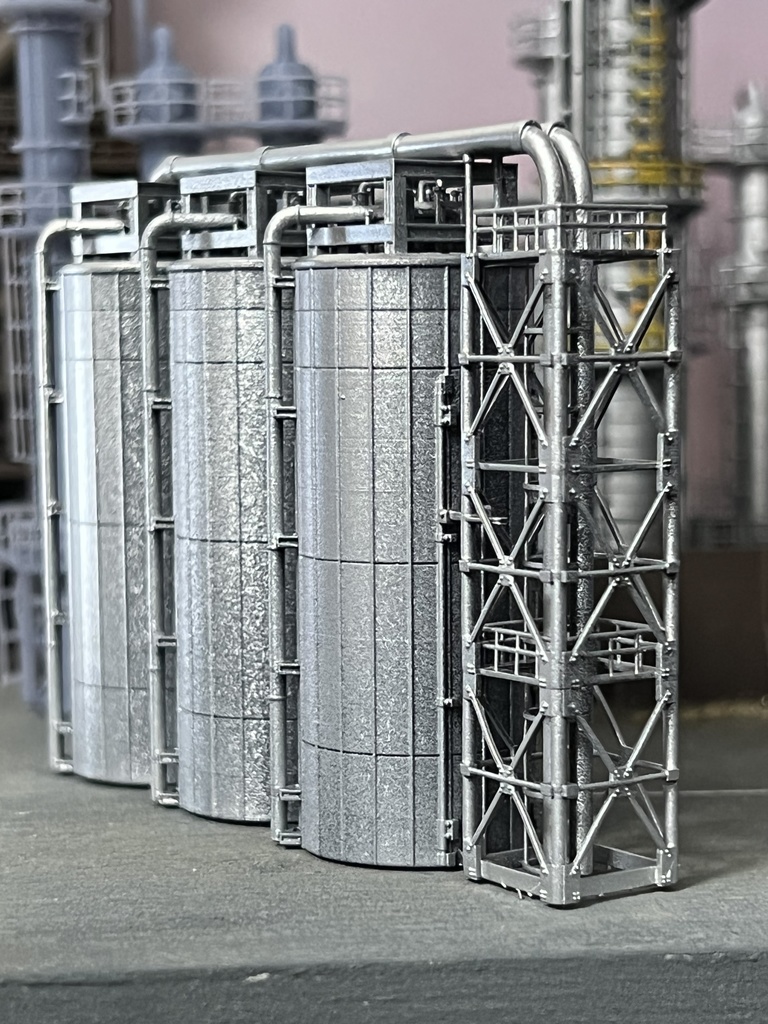 1/150 Nゲージストラクチャー 連接タンク(未塗装)