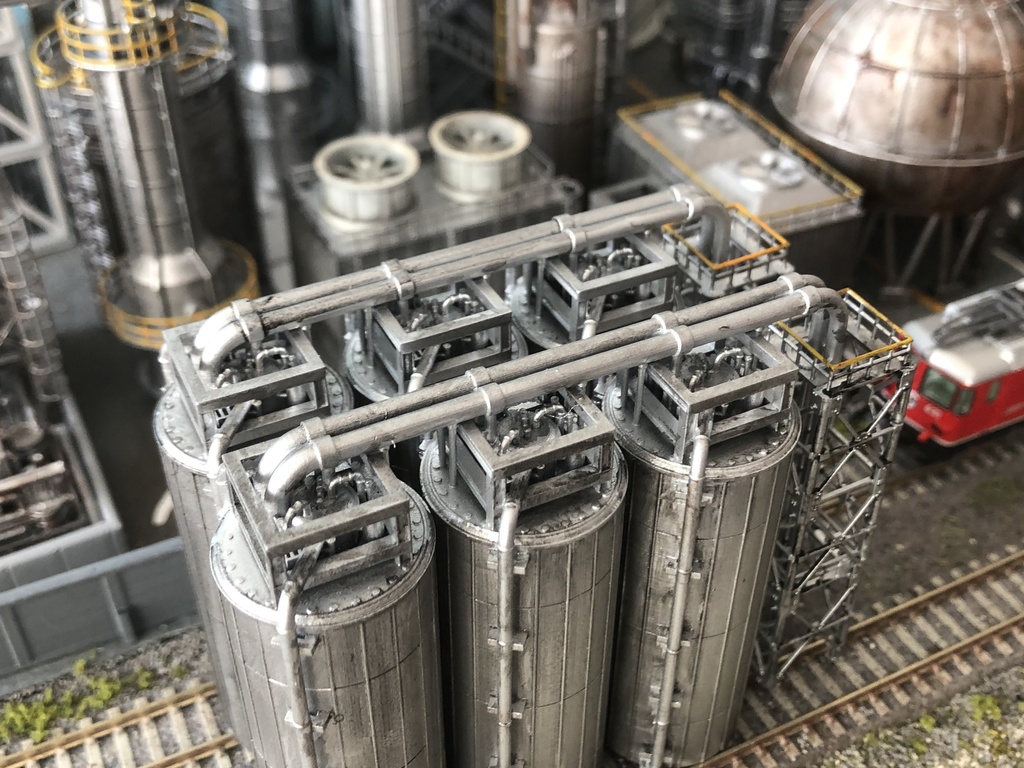 1/150 Nゲージストラクチャー 連接タンク(未塗装)