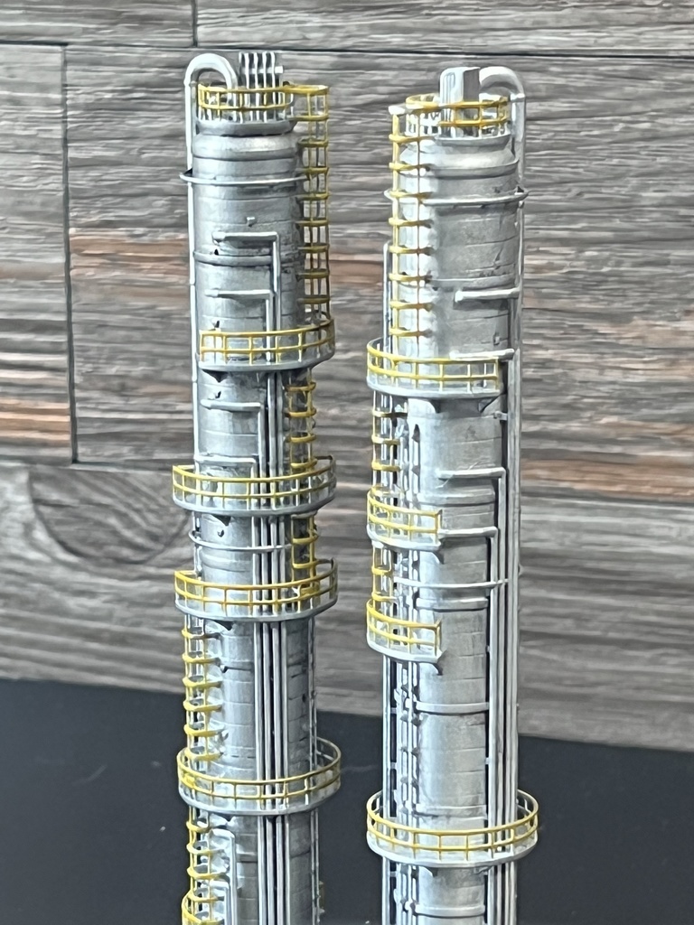 Nゲージ鉄道模型ストラクチャー 化学プラント 工場模型 製鉄所高炉 