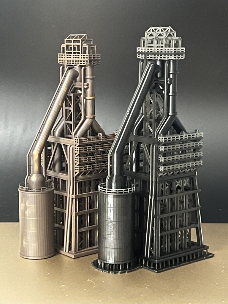 1/150 Nゲージストラクチャー 製鉄所高炉(未塗装モデル)