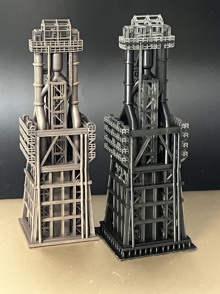 1/150 Nゲージストラクチャー 製鉄所高炉(未塗装モデル)