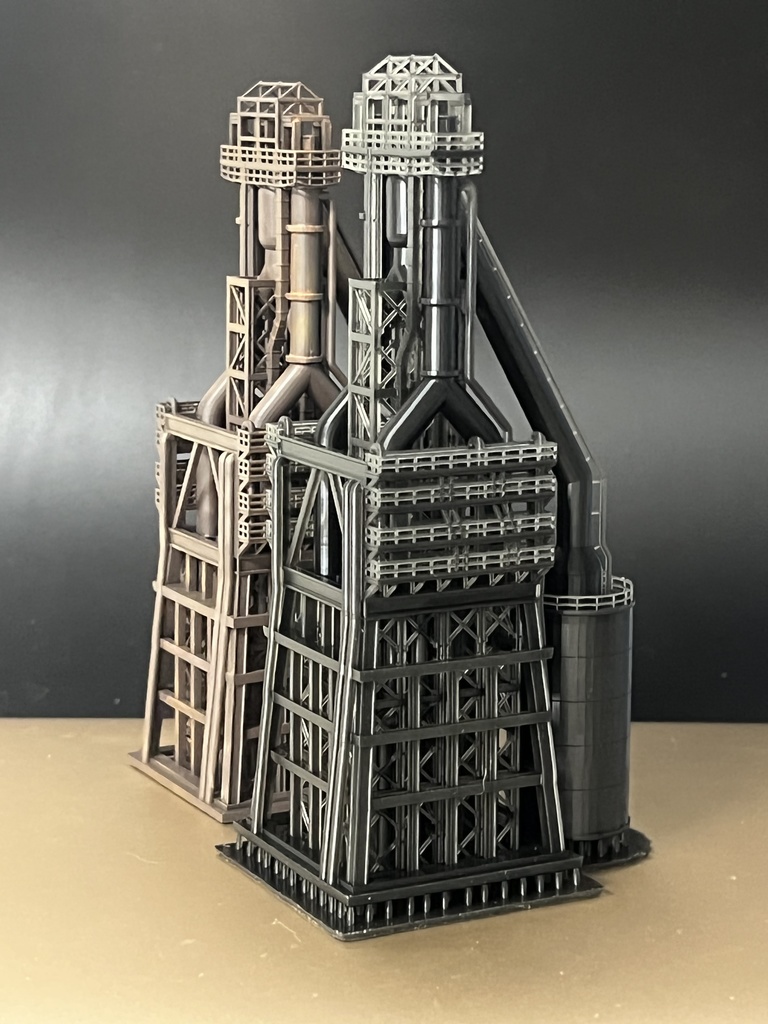 1/150 Nゲージストラクチャー 製鉄所高炉(未塗装モデル)