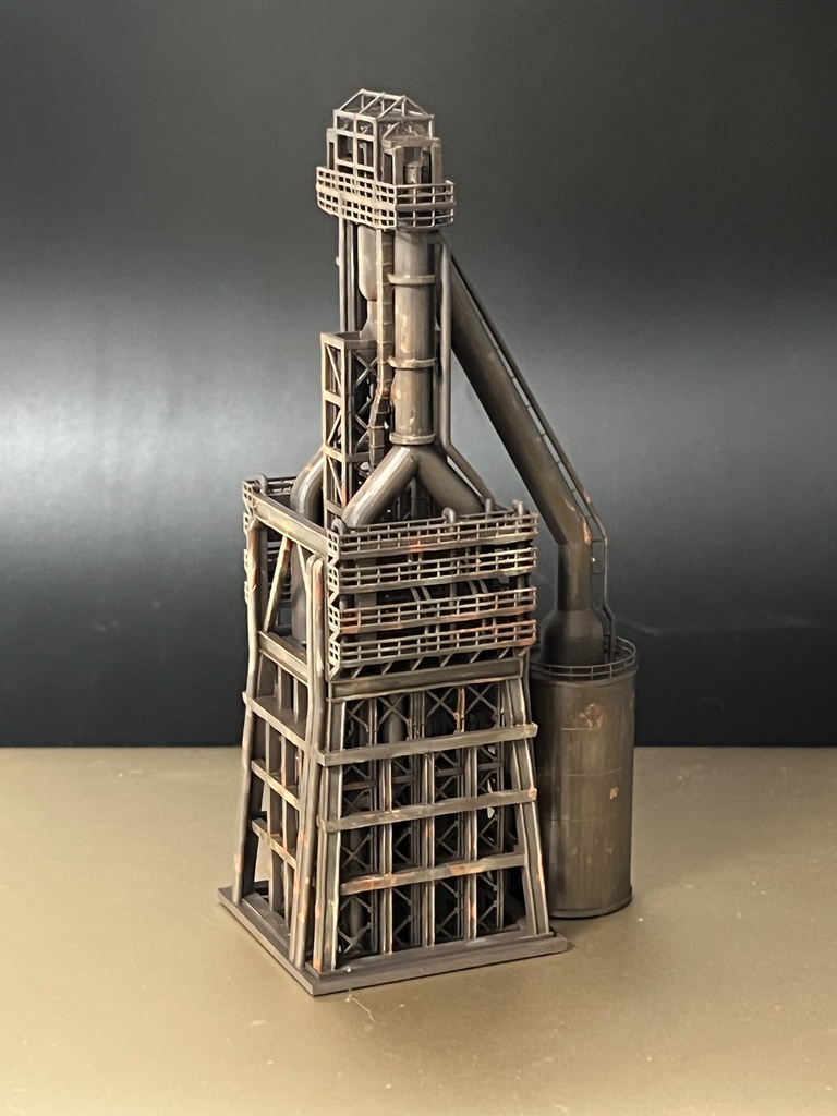 1/150 Nゲージストラクチャー 製鉄所高炉(未塗装モデル)