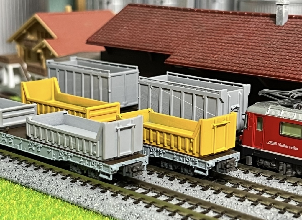 1/150 レーティッシュ 長物車の積荷B