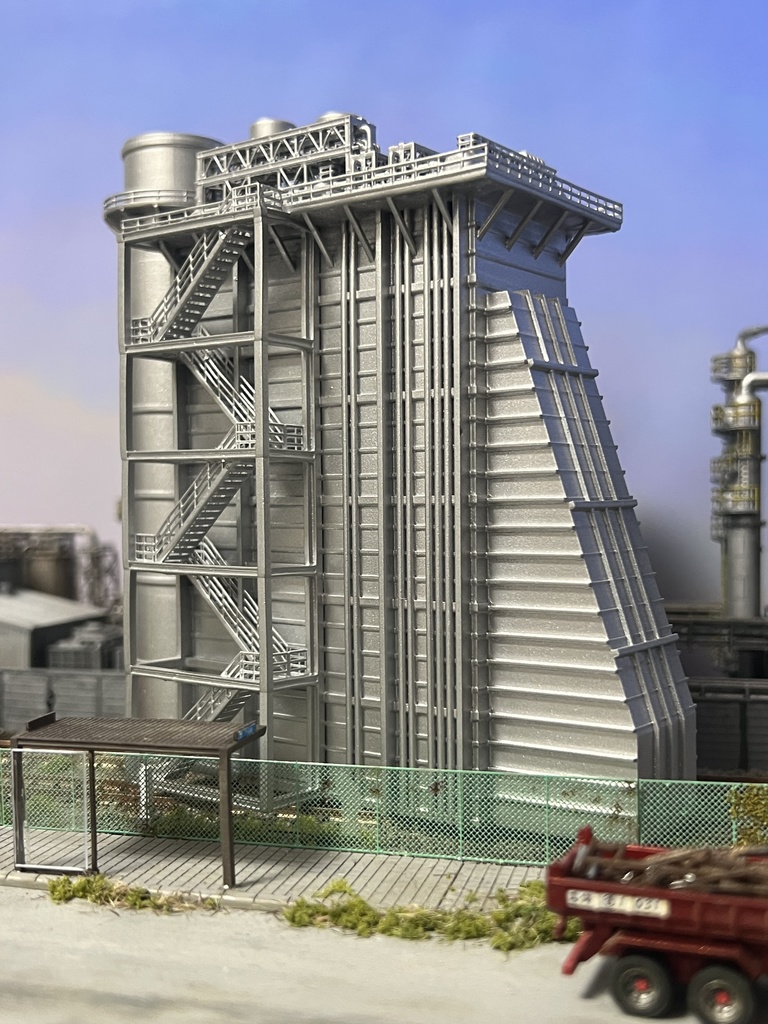 Nスケール向け　タービン設備モデル(未塗装)