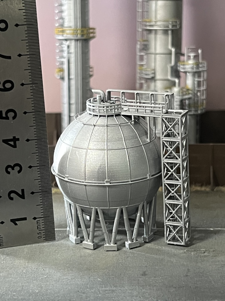 1/220 Zゲージサイズ 球形タンク 塗装済み