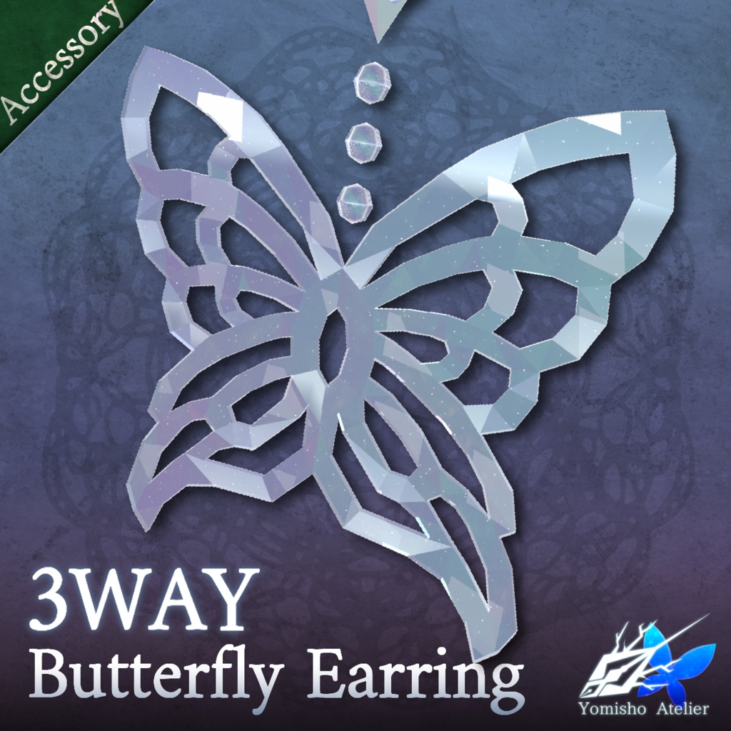 3WAY Butterfly Earring