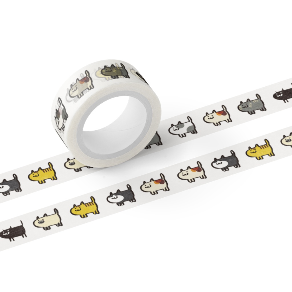 マスキングテープ「着ぐるみねこ」【AborkableBox/アドーカブルボックス】