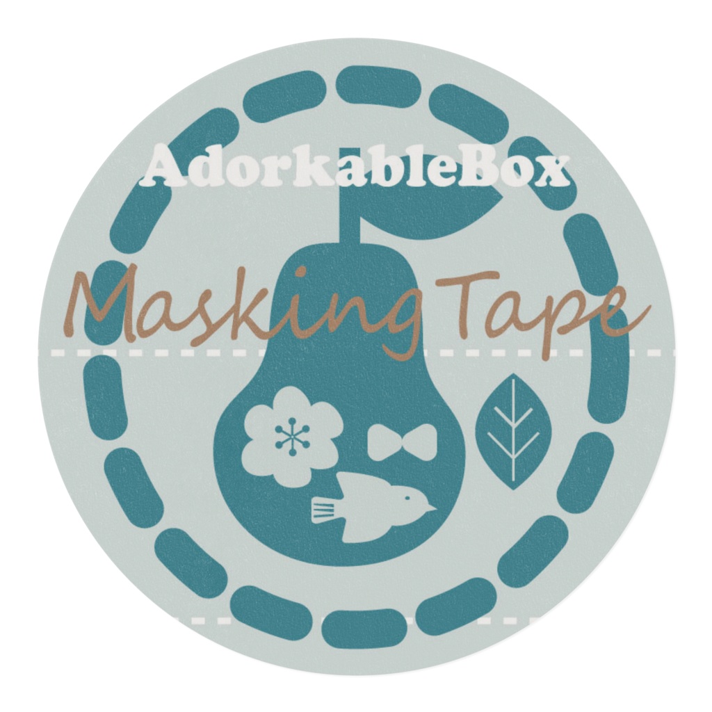 マスキングテープ「北欧っぽい柄」【AborkableBox/アドーカブルボックス】