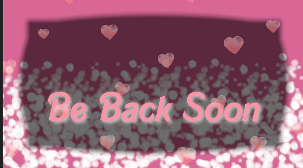 Pink Hearts: Animated "Starting Soon" and "Be Right Back" Stream Scenes (BEGINNER FRIENDLY)