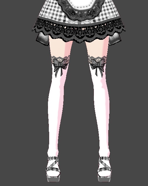 (FULL OUTFIT) Black Plaid Gingham Maid Dress Outfit